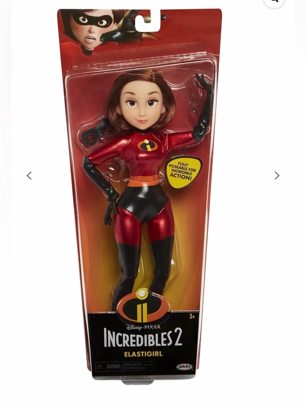 2018 Disney / Pixar The Incredibles 2 Elastigirl Doll Red Super Suit 12”